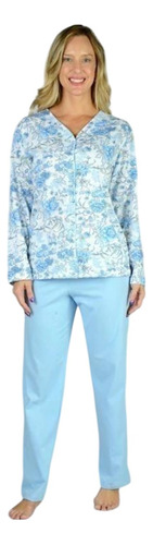 Pijama Señora Floreado T 48-54 Berne Art 105c