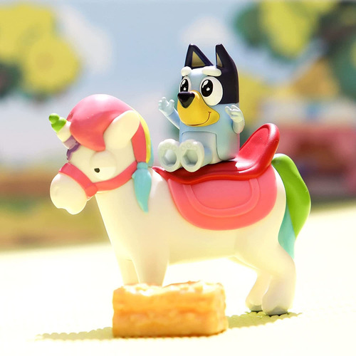 Vehiculo Unipony Unicornio Con Mini Muñeco Bluey Juguete