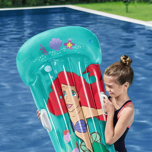 Salvavidas Cama Cola De Sirena Princesa Ariel Bestway Menta