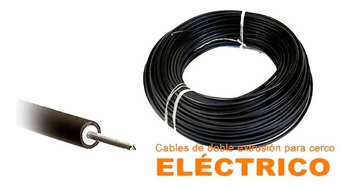 Imagen 2 de 2 de Cable Alta Tension Doblemente Aislado Cerco Electrico 25 Mt