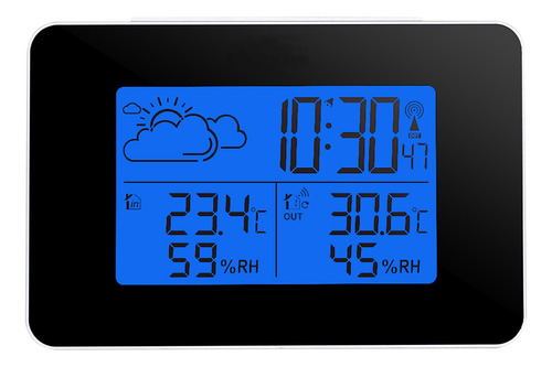 Y Reloj Meteorológico Con Calendario De Temperatura Y Humeda