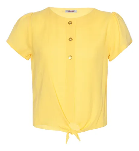 Blusa amarilla para niña hotsell