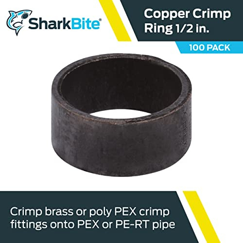 Anillo De Cobre Sharkbite 1/2puLG, Pack 100, Tubera Pex, Pe-