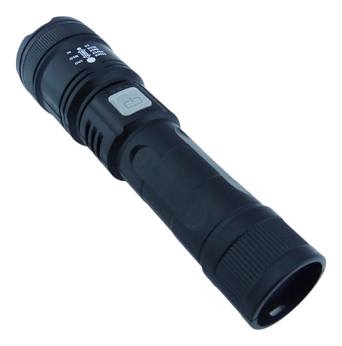 Linterna De 1 Led Con Zoom Modelo L39 En Pvc Recargable Usb