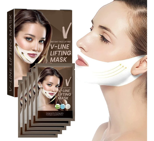 V Line Lifting Mask, Máscara Facial De 5 Pcs En Forma De V