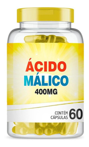 Ácido Málico 400mg Com 60 Cápsulas