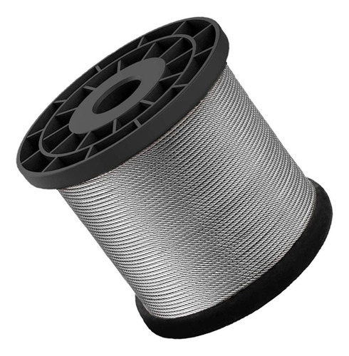 Piola O Cable De Acero 5 Mm Rollo 100 Metros Galvanizado