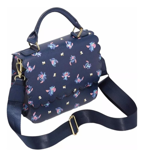 Loungefly Disney Bolso Con Correa Lilo Y Stitch Azul