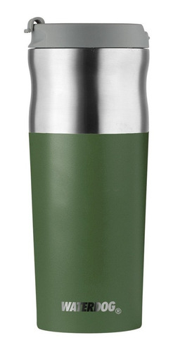 Vaso térmico Waterdog Oliver color verde 450mL