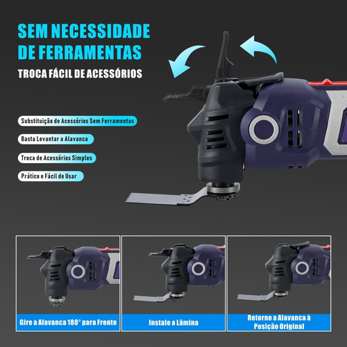 Oscilante Com Pá Multifuncional Triangular 400w Lixadeira