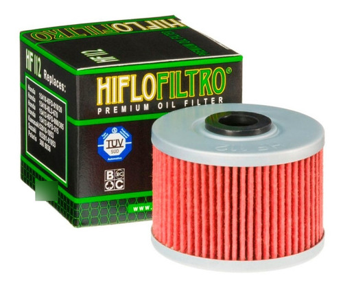 Filtro De Aceite Para Moto Hiflo Filtro Hf-112  Atv Honda 