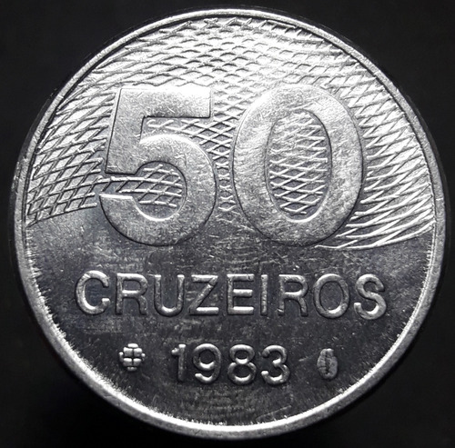 Moneda Brasil 50 Cruzeiros 1983