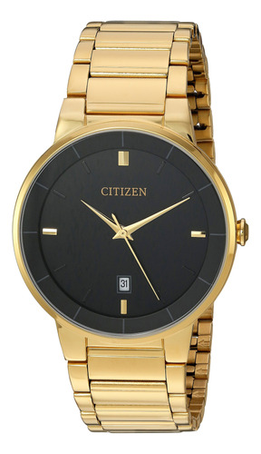 Citizen Men Goldtone Black Dial Watch