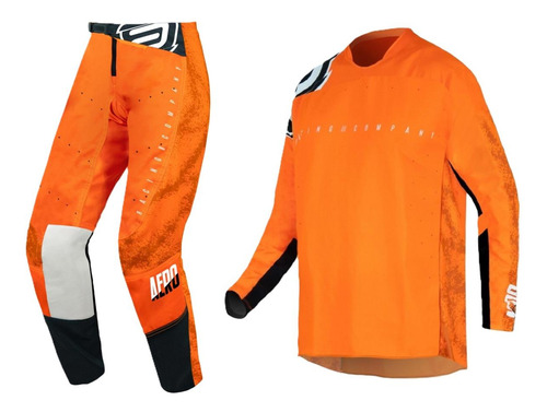 Conjunto Motocross Cross Asw Podium Piece Laranja Off Road