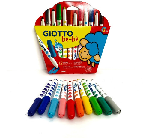 Marcadores Rotuladores Giotto Bebé 12 Colores