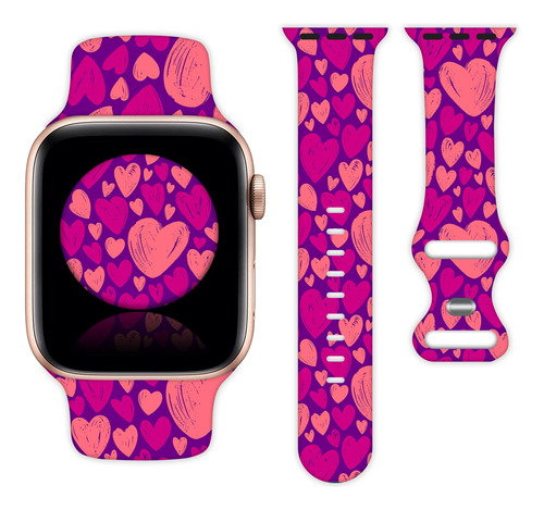 Feliz San Valentín Banda De Reloj De Día Compatible Con Appl