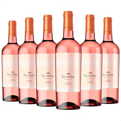 Vino Trumpeter Reserva Rose 750ml Rosado Rutini Wines X6