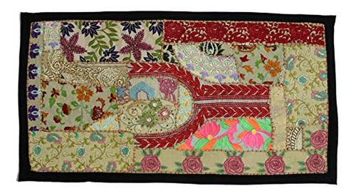 Tapestry Hindú De Calidad Con Diseño Bordado-originale