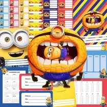Comprar Kit Imprimible Escolar Etiquetas Mi Villano Favorito Minions