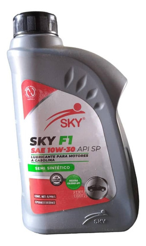 Aceite Sky F1  10w-30 Semi Sintetico