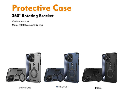 Funda Para Xiaomi Poco F6 M6 X6 Pro C65 C61 Soporte Guerrero