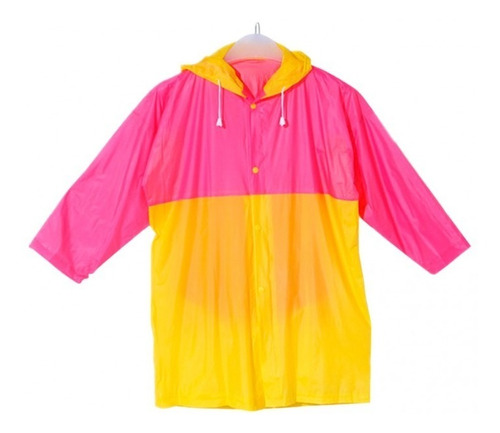 Impermeable Capucha Capa Poncho Niños Protección Lluvia Pvc