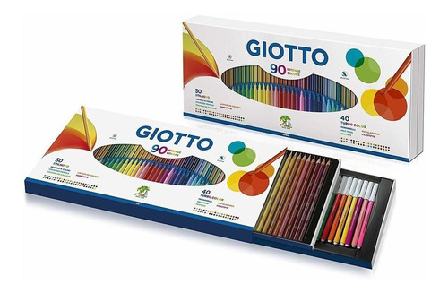 Marcadores Giotto Turbo Color X 40 + 50 Lapices Stilnovo