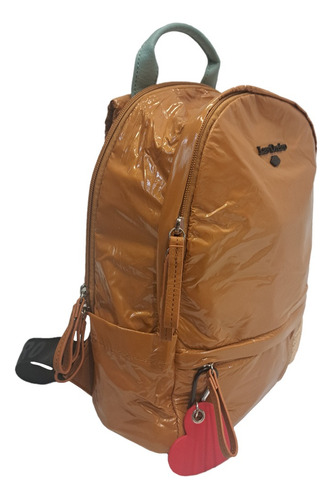 Mochila De Dama Ajustable Las Oreiro Ecocuero Urbano