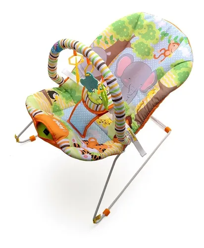 Cadeira de Descanso Vibratória e Musical Protek Floresta - Conforto e Estímulo para Bebês