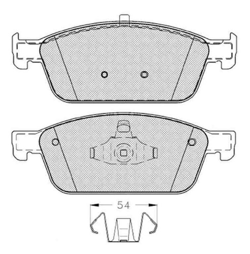 Pastilla De Freno Ford --focus Iii 2.0 St 11/ Delantera