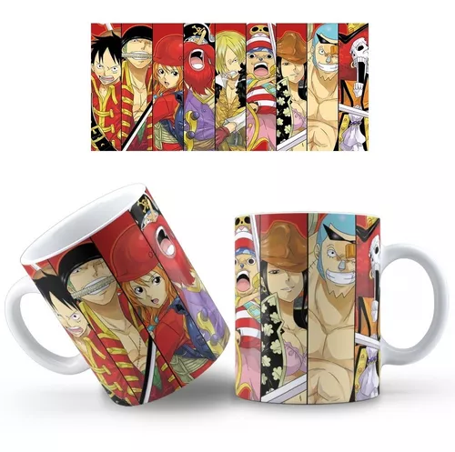 Caneca Anime One Piece Personagens