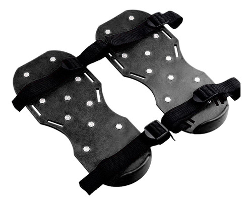 Zapatos De Uñas Para Aireador De Césped Con Correas Negro