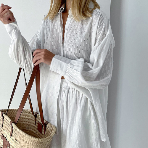 Elegante Conjunto De Pantalones Cortos Con Mangas Abullonada