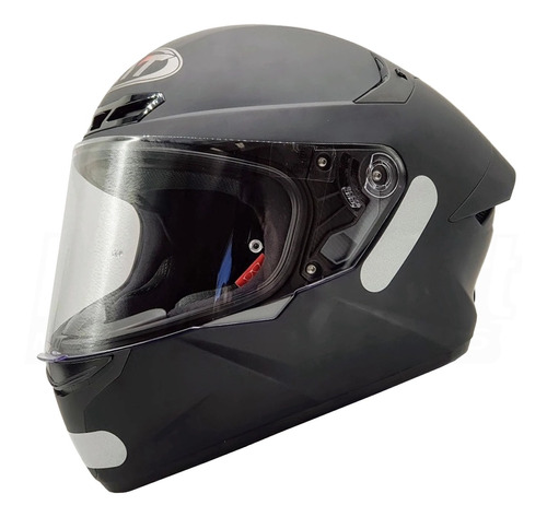 Capacete Fechado Kyt Tt Course Plain Matt Black Preto Fosco