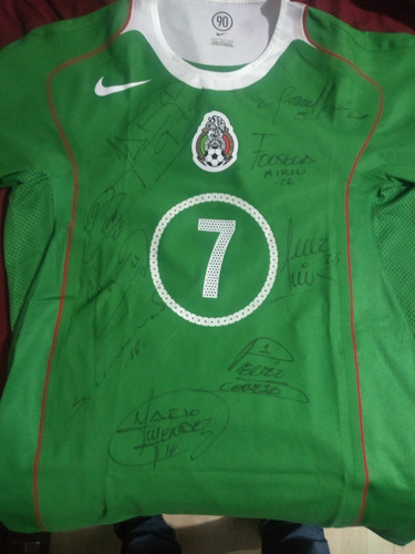 Jersey Selección Mexicana Autografiada 2005 Nike