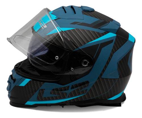 Casco Cerrado Storm 2 Racer Azul Ls2 Original Ff800 Ff 800