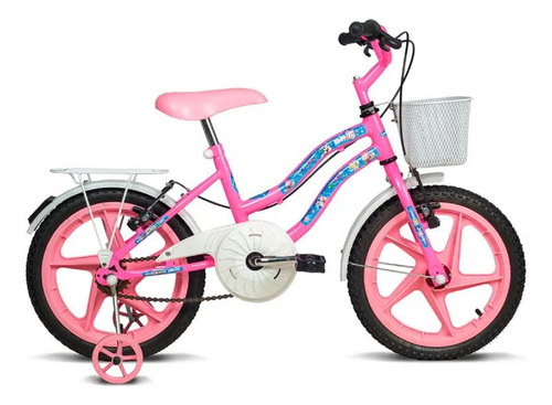 Bicicleta Verden Amy - Aro 16 - 5 A 7 Anos Cor Rosa/branco Tamanho Do Quadro 16