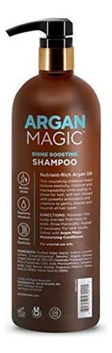 Argan Magic Shine Boosting Shampoo - Limpa Suavemente E Rest