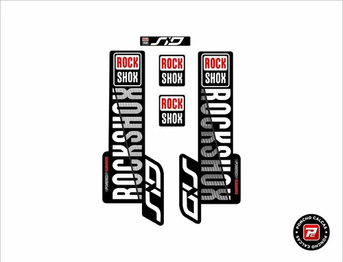 Rock Shox Sticker Calca Sid Calcomania Gris Negra Cuotas sin inter s