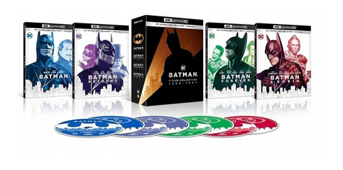 Batman 4 Film Collection 8 Blu-ray Ultra Hd 4k Nuevo Stock