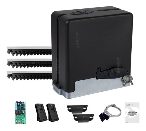 Kit Motor Portao Eletronico Ppa 1/3 Dz Stark 600kg 2m 127v