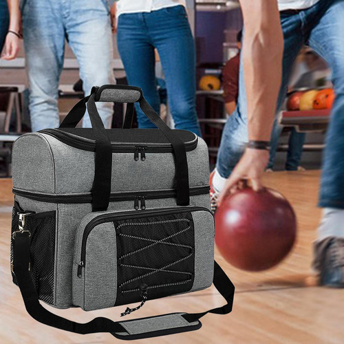 Bolsa Para Bolas De Bolos Con Compartimento Para Zapatos,