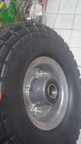 Imagen 3 de 3 de Ruedas Para Carruchas Maciza Con Rodamiento