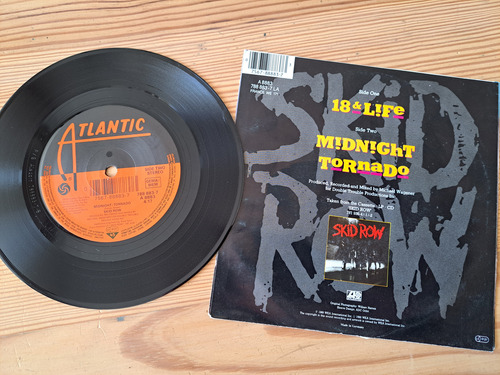 Vinilo Skid Row, 18 & Life Single 7 Pulgadas 1990 Uk Exc (Usado)