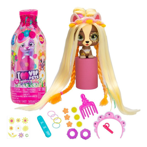 Imagen 5 de 10 de Vip Pets Mascotas Sorpresa Botella Con Pelo Serie 3 Boost Ed