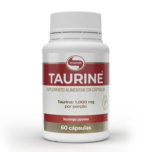 Taurine - 60 Cap - Vitafor Sabor Sem sabor