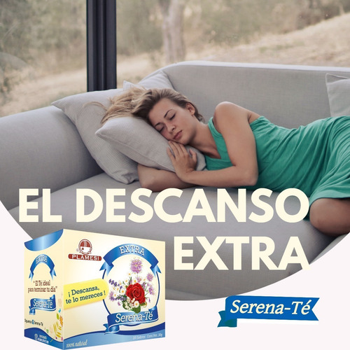 3pz Serena Té Extra Infusión Valeriana Adiós Estrés Insomnio
