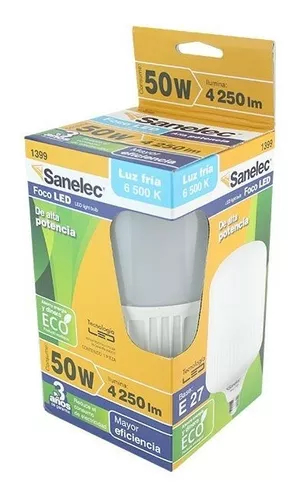 Foco Led Recargable Emergencia 9w Sanelec