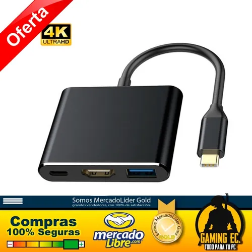 Compre Hd Tv Usb-c Adaptador De Tipo C A Cable Hdmi Para Teléfono