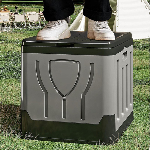 Baño Para Acampar Inodoro Portátil Plegable Gris